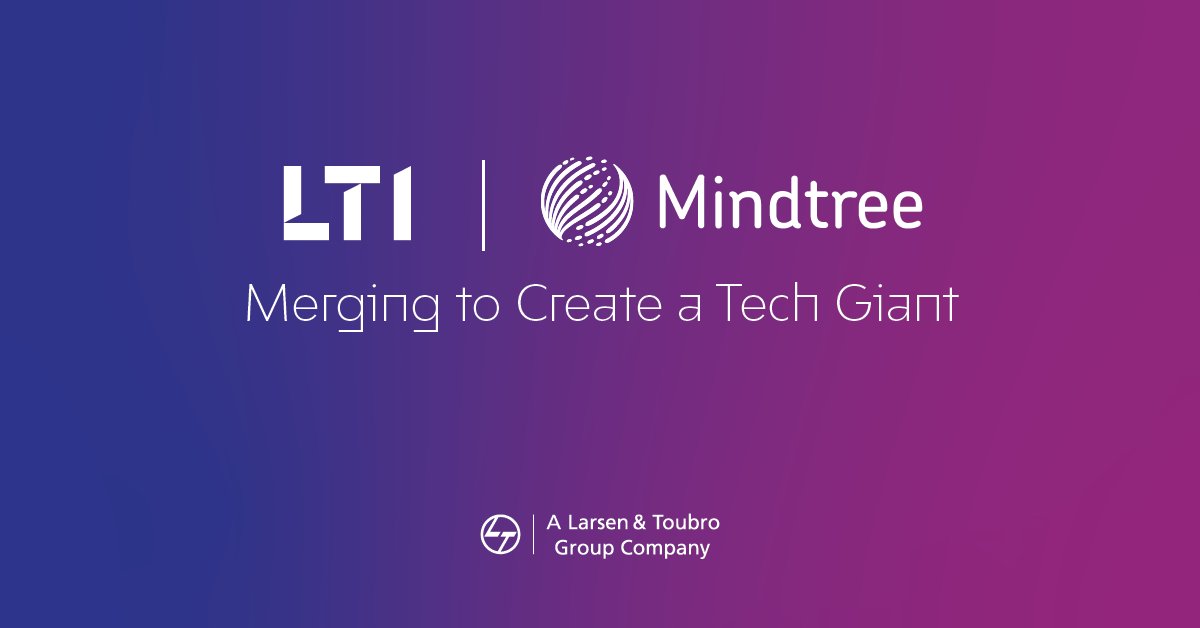 larsentoubro's tweet photo. We're pleased to share that @LTI_Global &amp; @Mindtree_Ltd Boards have approved a proposal for the two L&amp;T Group companies to merge. We look forward to the synergies in scale, cross-vertical expertise &amp; talent that the merger will unleash. https://t.co/NOJHyWjVT6
#LTIMindtreeMerger https://t.co/83aR250OvF