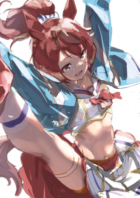 ざっくりチアネイチャ描いた#ウマ娘 #ナイスネイチャ 