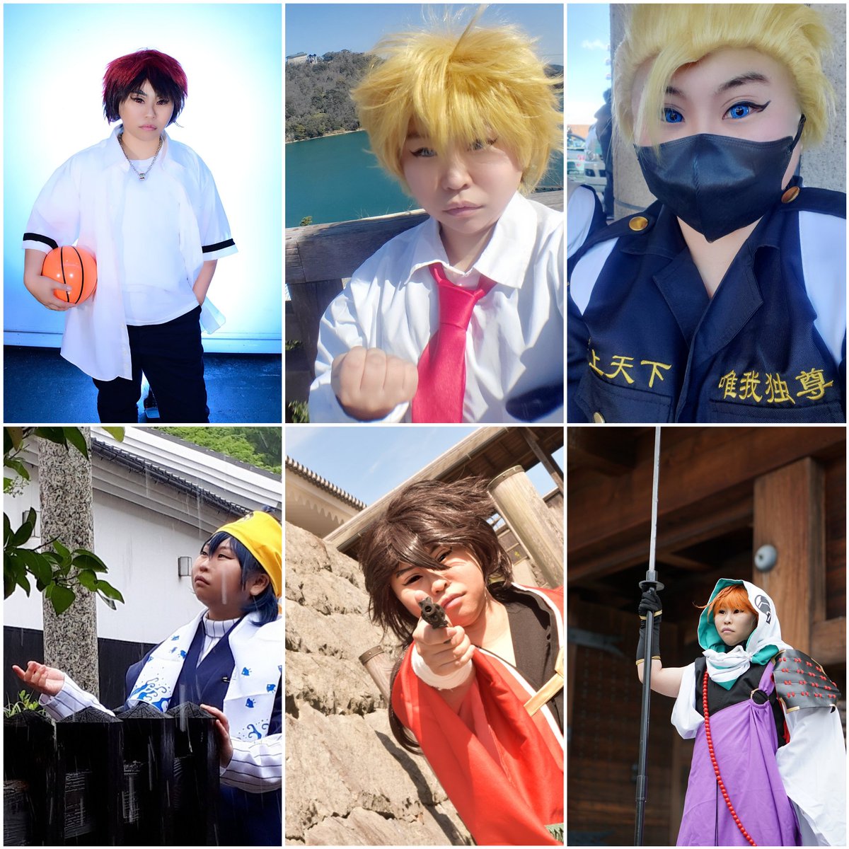m080164's tweet photo. ふと思い立って自分がやってるコス、まとめたら見事に男装多いですわw

こんな自分ですが何卒よろしくお願いします(๑•̀ㅁ•́ฅ✧！ https://t.co/j8HqVLz4cX