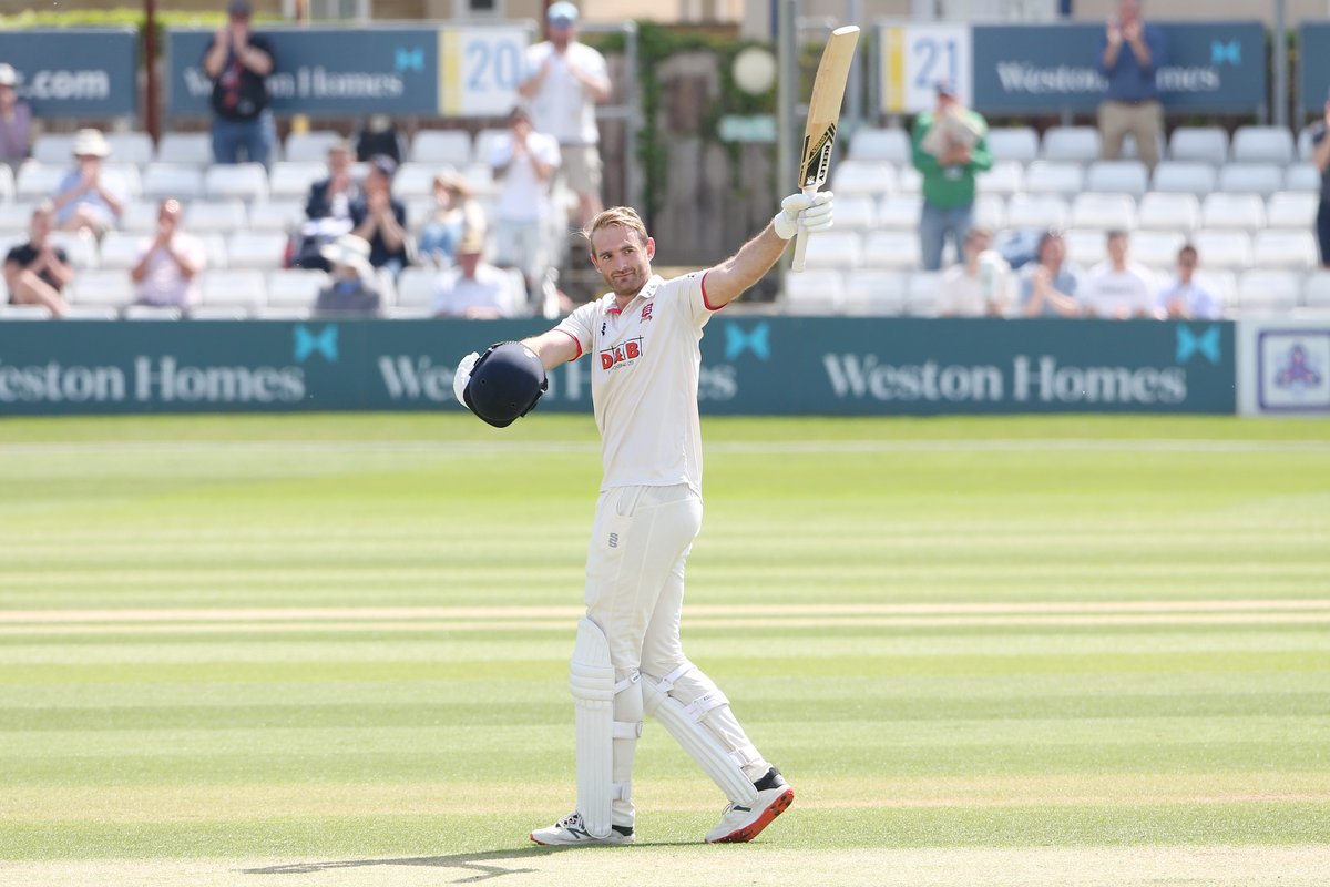 EssexCricket's tweet photo. An Essex centurion for the first time 😍💯 https://t.co/8z5TyTygDD
