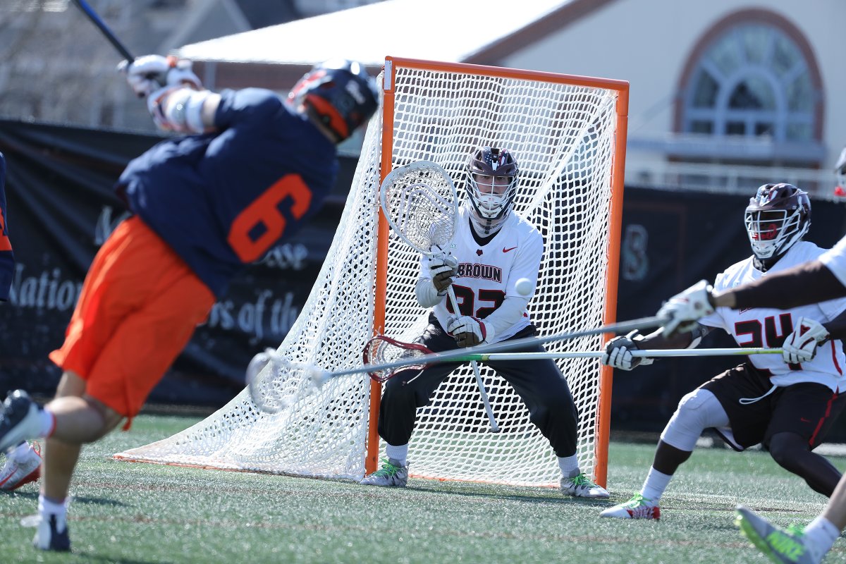 BrownU_Bears's tweet photo. With @BrownLacrosse 🥍 prepping for the @IvyLeague 🌿 Tourney, we talk with former All-American goalie Phil Goss '21 on this week's Brown Bears 🐻 Podcast.  Listen 🔊 here: https://t.co/vVGp2Izgog or wherever you get your podcasts. https://t.co/IY09ty1mwl
