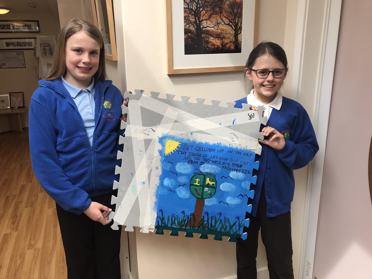 Wow! Asked the girls could they design a tile for an installation at Carlisle Cathedral to celebrate its 900 year anniversary…they return with this masterpiece!#dioceseofcarlisle