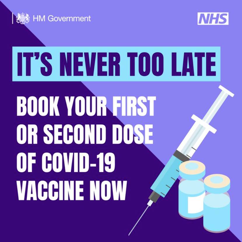 Not had chance to have your covid vaccine yet? It’s not too late! There’s still time to have your first and second doses. Book online or attend a walk-in clinic today: sth.nhs.uk/news/news?acti…