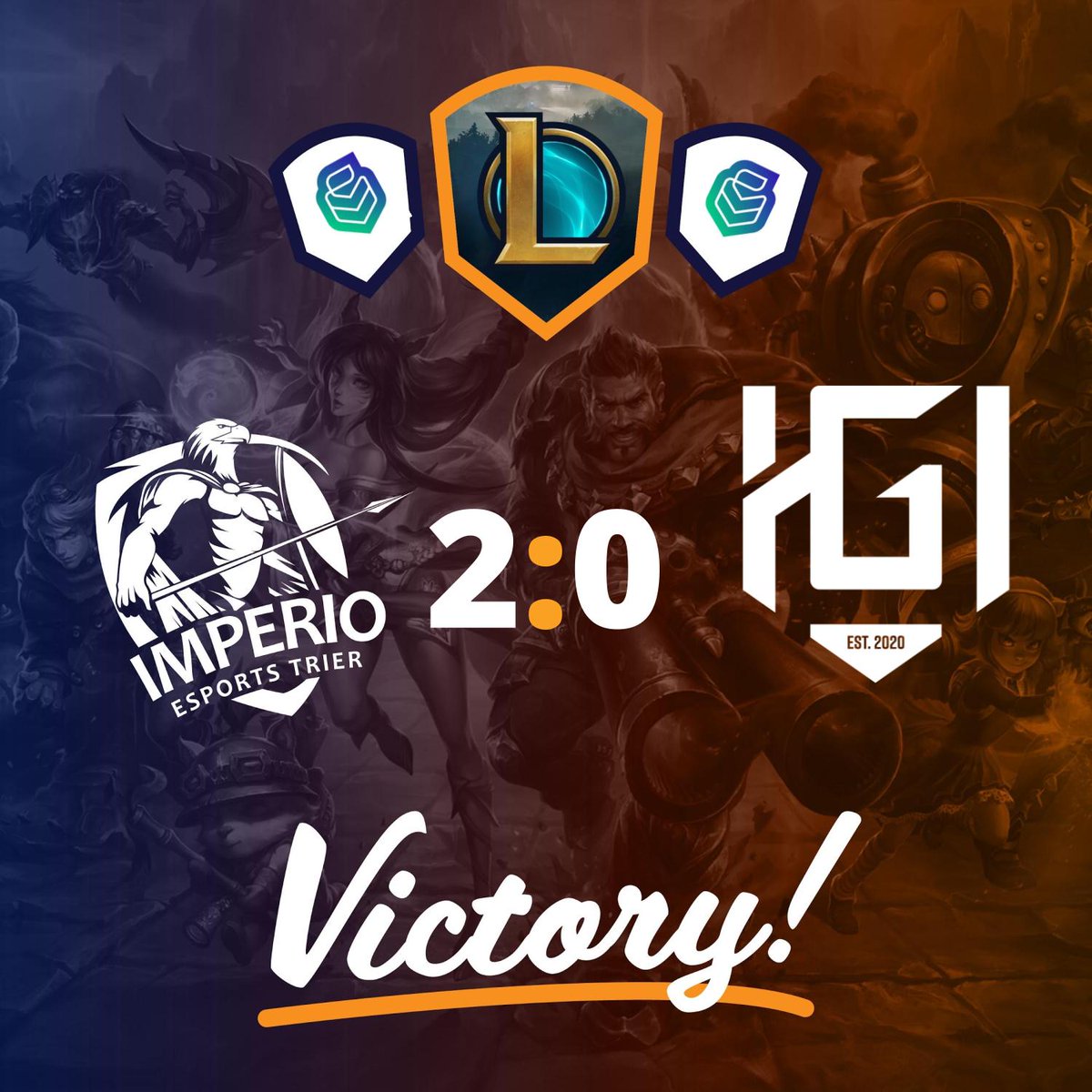 Erster Spieltag vorbei und das mit zwei sehr unterschiedlichen Ergebnissen.

Unser Main Team gewinnt mit 2:0 gegen das Team TH I-Sports Blue aus Ingolstadt.

Unsere Gladiators verlieren 0:2 gegen <a href="/ddorf_gaming/">Düsseldorf Gaming</a> Dababy.

GG WP!