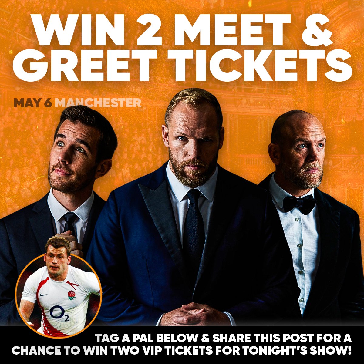GoodBadRugby's tweet photo. 🙌 If you want to win TWO meet and greet tickets for TONIGHT'S show in MANCHESTER, follow these steps 👇

1. Tag who you'd bring below ⬇️
2. Retweet this tweet 🔁

Maybe see you tonight! 👊 https://t.co/23d3kDjWsY