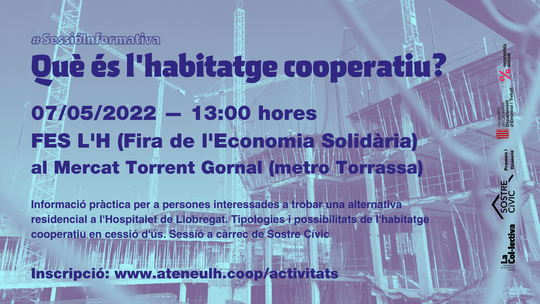 sostrecivic's tweet photo. DEMÀ xerrada a #LHospitalet de Llobregat per explicar el model d'#HabitatgeCooperatiu dins la #FESLH
🗓️ Dissabte 7 de maih
🕐 13h
📍Mercat Torrent Gornal https://t.co/hOZxKYScxW