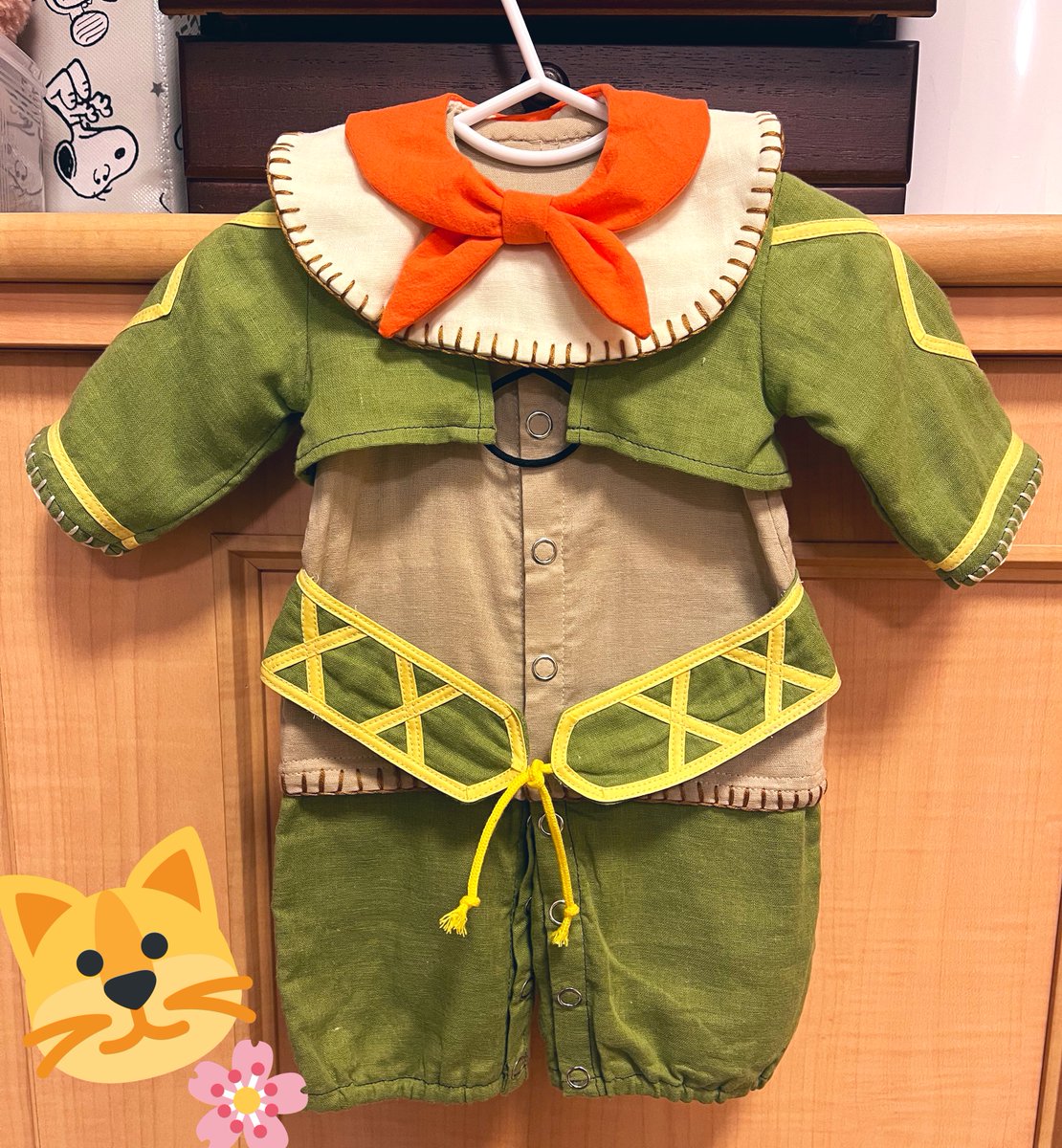 Ff11Watanu's tweet photo. いざ20周年…！！こちらは趣味のお裁縫シリーズ第1弾ですヾ( ＾ω＾)ﾉ  記念撮影用に仕立てました！！

これを装備すると、どんなベビー様もかわいいタルタルになってしまうのです…！ヾ(*ΦωΦ*)ﾉ
おまけに白魔おくるみも作りました！(*ΦωΦ)ﾉ ｹｱﾙｰ! https://t.co/5jBTTFRYIE
