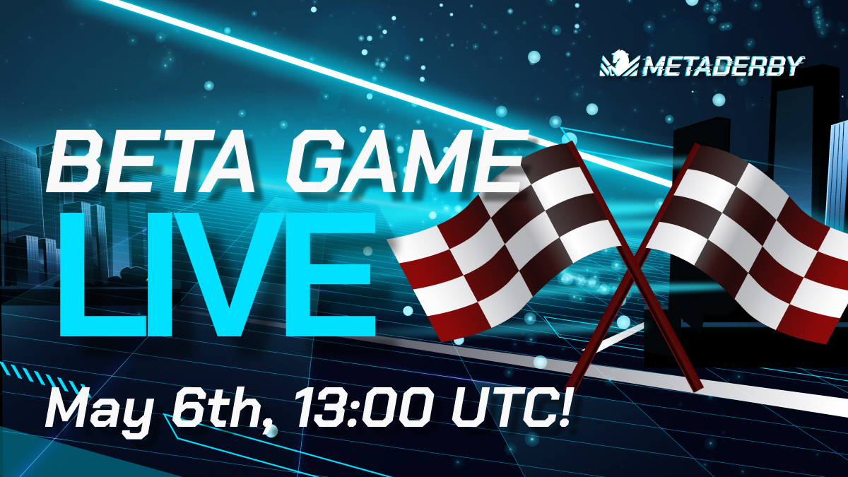 metaderby's tweet image. 🏁 BETA IS LIVE! 🏁

🏇Giddy up, racers❗️ It's time to play #MetaDerby‼️

⬇️ Get your race on ⬇️
beta.metaderby.com