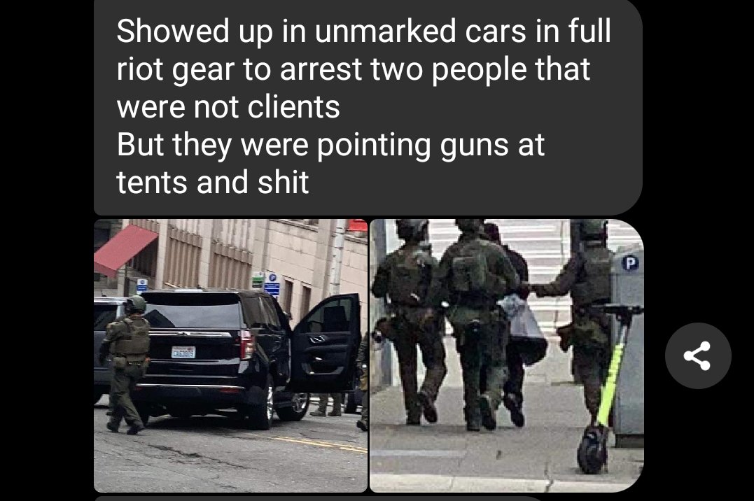 pirates4antifa's tweet photo. Around 9am, feds seen on James and 3rd downtown arresting at least one individual. #seattleprotests #seattle #seattleprotestcomms #protestcommsseattle https://t.co/nGL9VEadIb