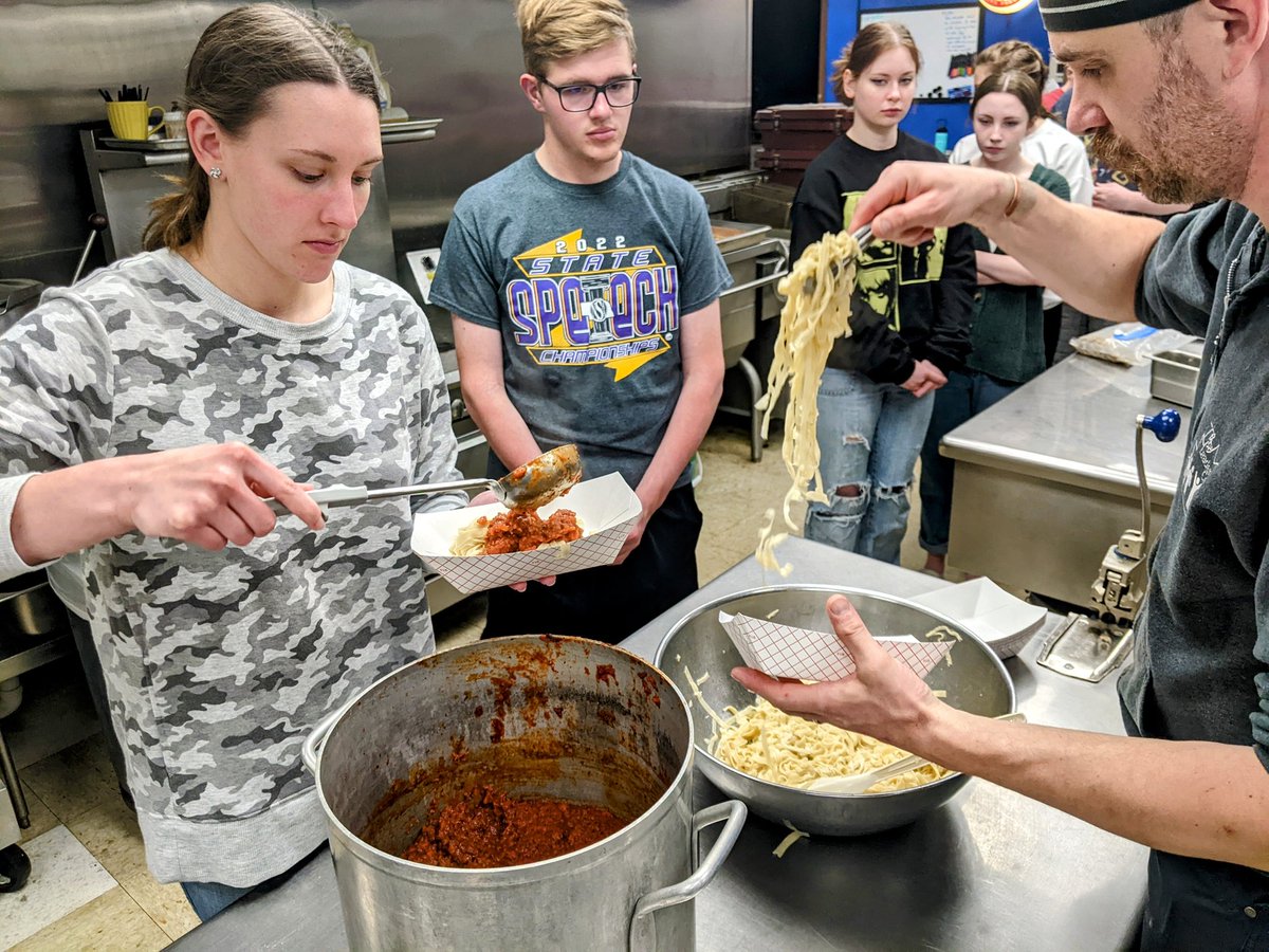 Day 5 of our culinary experience <a href="/tlcaurora/">The Leadership Center</a>. We finished making pasta and added homemade ragu for a perfect lunch! #aurorahuskies #SayYestoFCS #FCSTN
