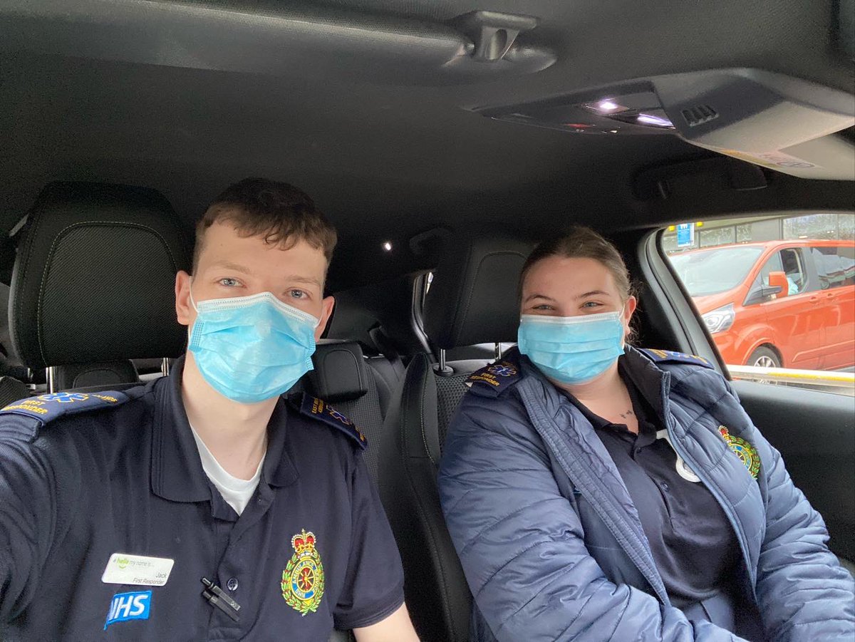 HarboroughCFRs's tweet photo. Jack, and Olivia from South Leicester CFRs, are booked on in CFR36 tonight, covering Leicester.

#CFR #CommunityFirstResponders #FirstResponders #Ambulance #999Wise https://t.co/UaNzJ98EWq