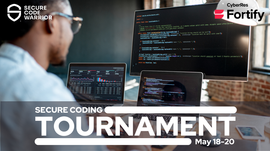 OpenTextSec's tweet photo. Compete against the others in a series of vulnerable code challenges in the Secure Coding Tournament on May 18-20, hosted by @SecCodeWarrior and sponsored by #CyberRes Fortify. Reg here: https://t.co/JOiiFiviy0 #AppSec #DevOps #DevSecOps #CyberResilience https://t.co/T6QUG6w24h
