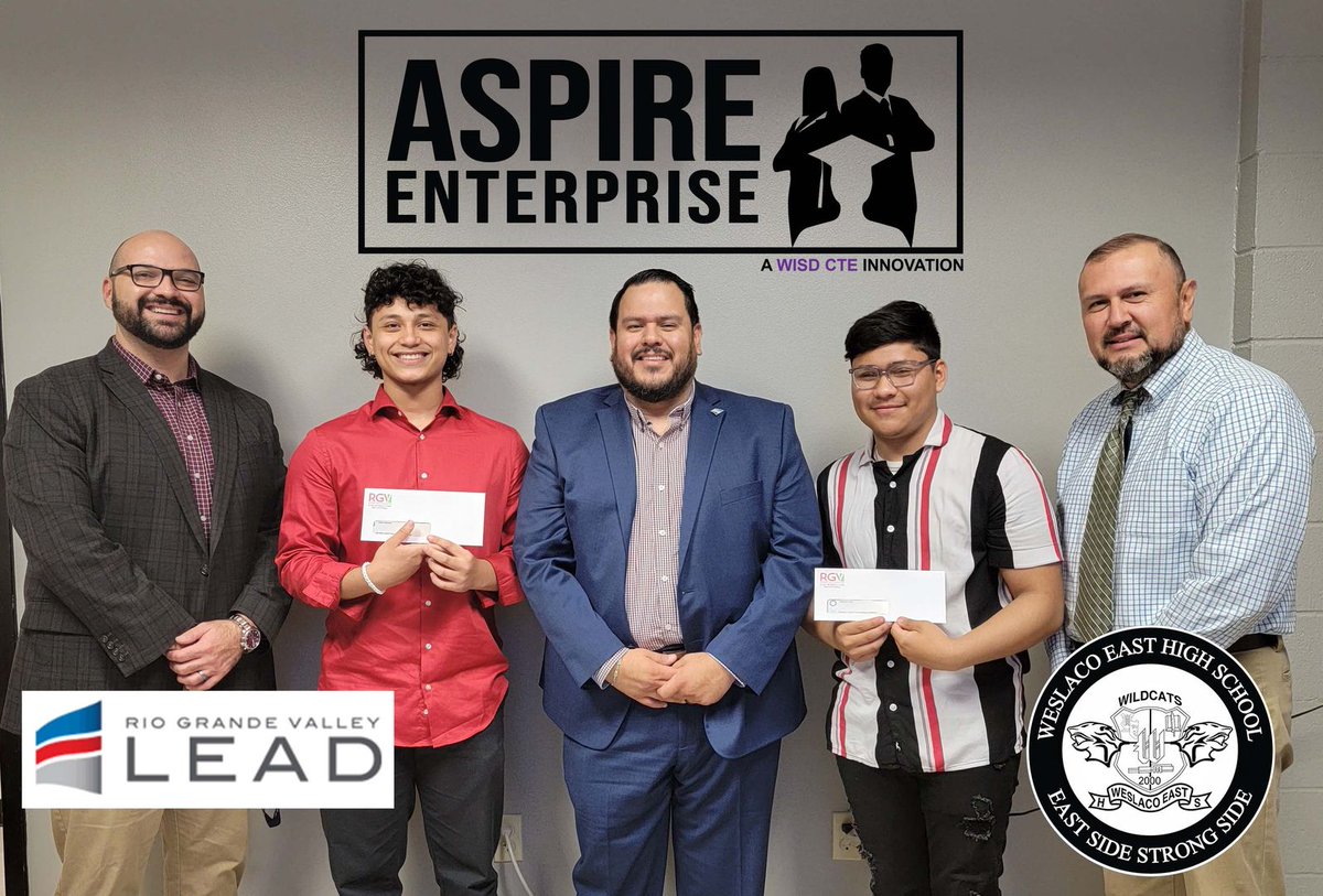 AspireRGV's tweet photo. Thank You to Mr. Luis Rodriguez executive director of RGVLEAD for coming to present our winning teams with their awards.🙌🏅
#Weareaspireenterprise #RGVLEAD #Proud #Congratulations
@WeslacoISD @CTEWeslaco @rgvlead_tx @WeslacoEastHigh https://t.co/51jBMonfZ7