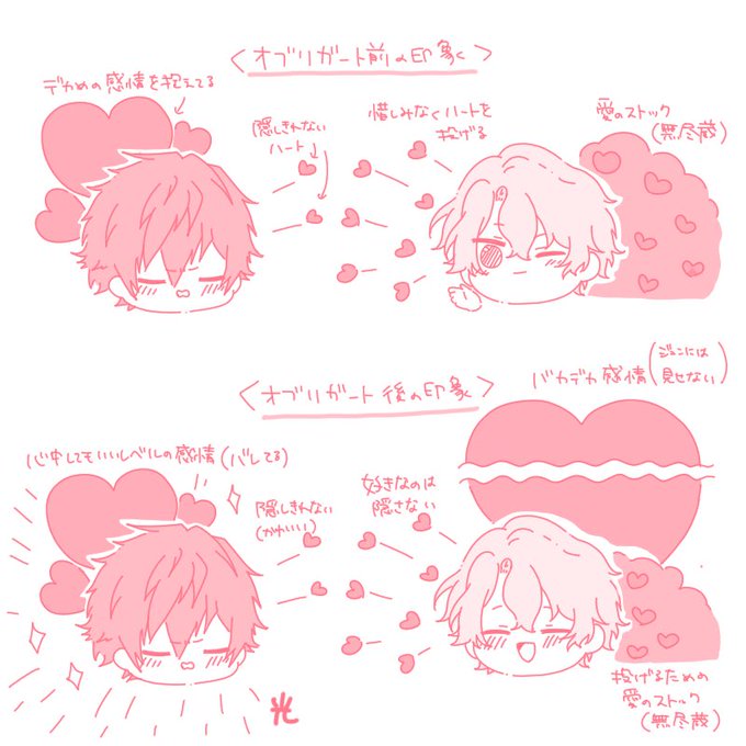 追憶前後のジュンひよのハート感情の印象❤️‍🔥  主観です 