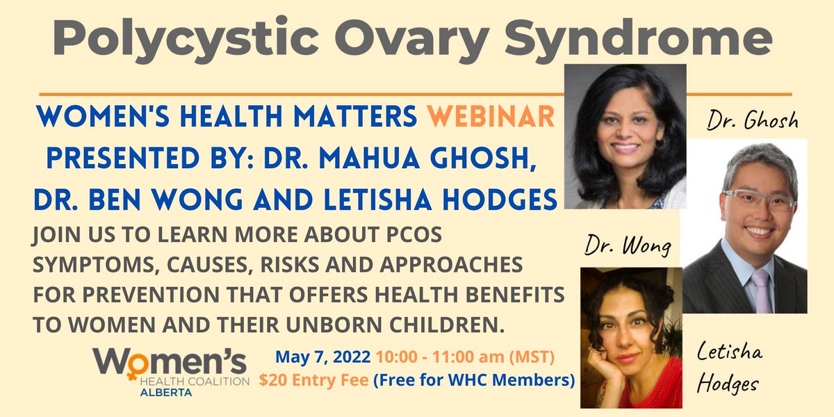 thewhca's tweet photo. It is almost here and you do not want to miss out!! Tomorrow morning is the PCOS webinar and the kick off to Women's Health Week. Reserve your spot now.

https://t.co/se2270Yt7p

#WomensHealthMatters #PCOS #BetterConversationsBetterHealth #JoinTheMovement #LetsTalkAboutIt https://t.co/4prNwAsXRK