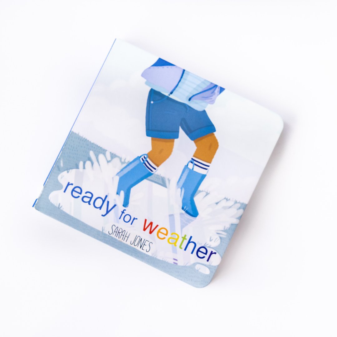 Happy Friday! It's rainy in Cincinnati. Are you ready for weather? Let's hope the weekend brings a break in the clouds & a chance for jumping in puddles. ☂️🌦️🌈 Ready for Weather is by Sarah Jones & available wherever you buy your books. #kidsbooks #readaloudeveryday #boardbook