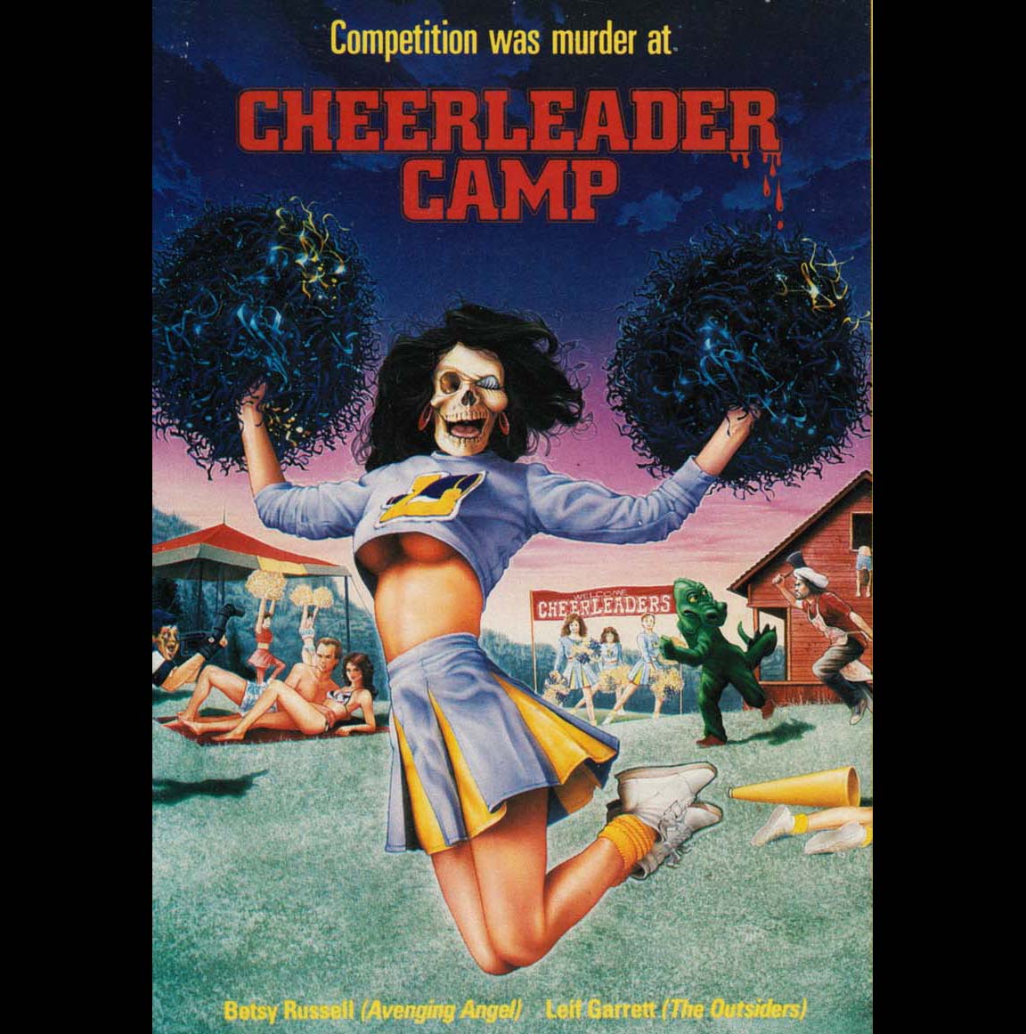 tees_l's tweet photo. 1988’s Cheerleader Camp (Bloody Pom Poms) starred Leif Garrett as Brent Hoover. The film played theatrically for a week in early 1988 and TV Guide awarded the film one out of four stars. One is better than none!
#throwbackdesigntshirts
#throwbackdesigntees #retro80s #retrotees https://t.co/L9cypVjgRM