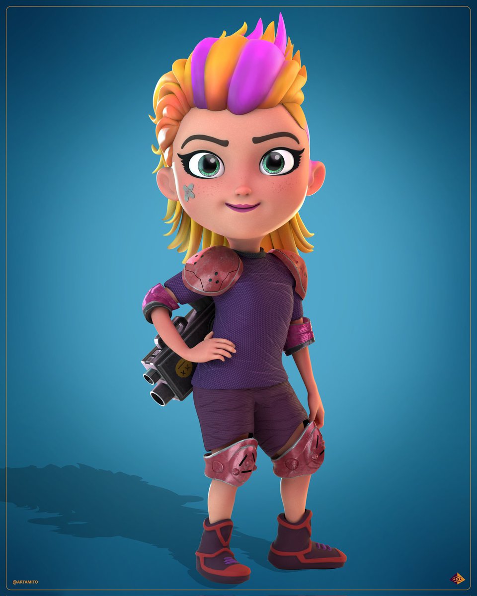 Artamito's tweet photo. Nika 👩🏼 
A 3D character that I did for a mobile game project a year ago. 
See more on my website, https://t.co/yeg1BoHFPG
.
#artamito #3Dartist #3D #gamergirl #3dcharacterartist #characterdesign #zbrush #animation #3dart #3drender #3dcharacter #MobileGame https://t.co/OStQiVzHtg