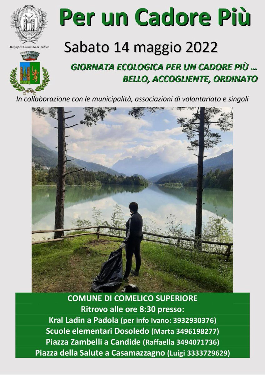 ComelicoSup's tweet photo. 🟢Anche quest’anno il Comune di Comelico Superiore ha aderito all’iniziativa della Magnifica Comunità di Cadore “Per un Cadore più”, nel volantino le info per partecipare⬇️ https://t.co/mcKUTAlInV