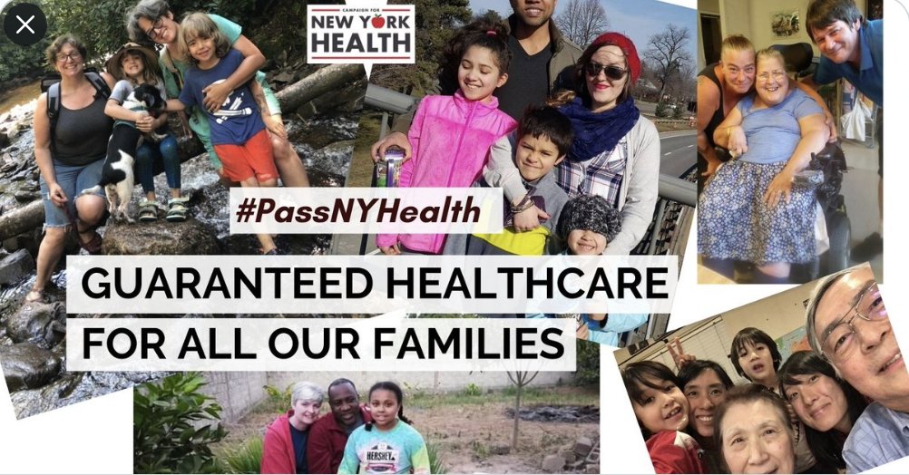 Dear <a href="/AndreaSCousins/">Sen. Stewart-Cousins</a> @carlheastie, 

It’s time to bring the #NYHealthAct to a vote! Too many of us cannot afford the healthcare we need. NYers need your leadership to #PassNYHealth to save lives, create jobs &amp; spend healthcare $$$ on care — not corporate profits!
