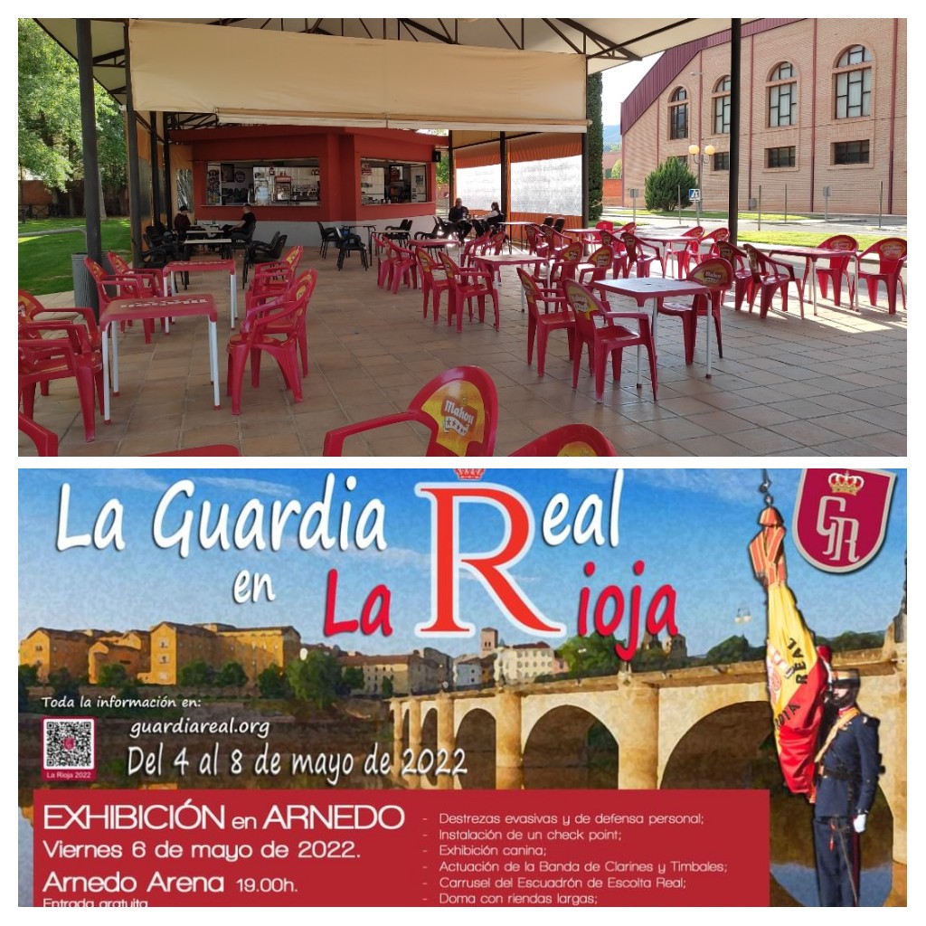 bardelparque's tweet photo. La Guardia Real en Arnedo! Alucinante!
Nosotros tenemos la terracita preparada por si os apetece tomar algo después de la exhibición!!

#arnedosemueve
#losmerenmolan
#planesenarnedo https://t.co/ACDJI1f61A