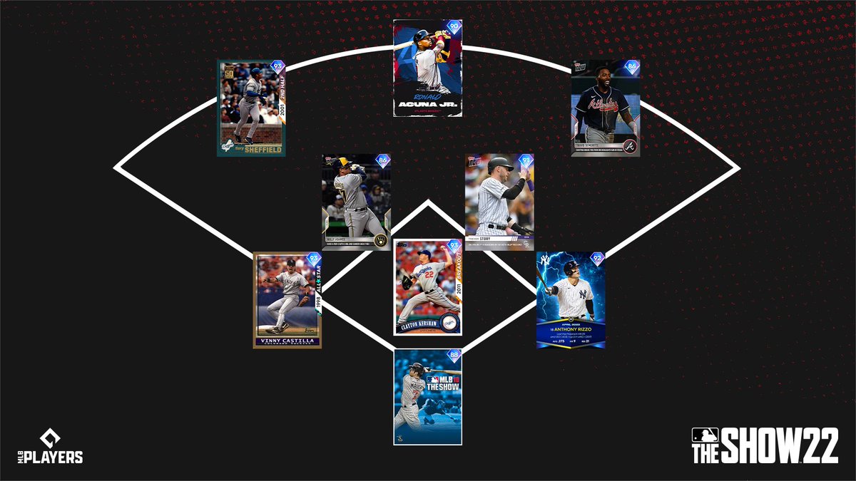 MLBTheShow's tweet photo. We know you have added the best of the best with all this new content! 💎

Let’s see those squads in #MLBTheShow 22. https://t.co/XR4riaex8W
