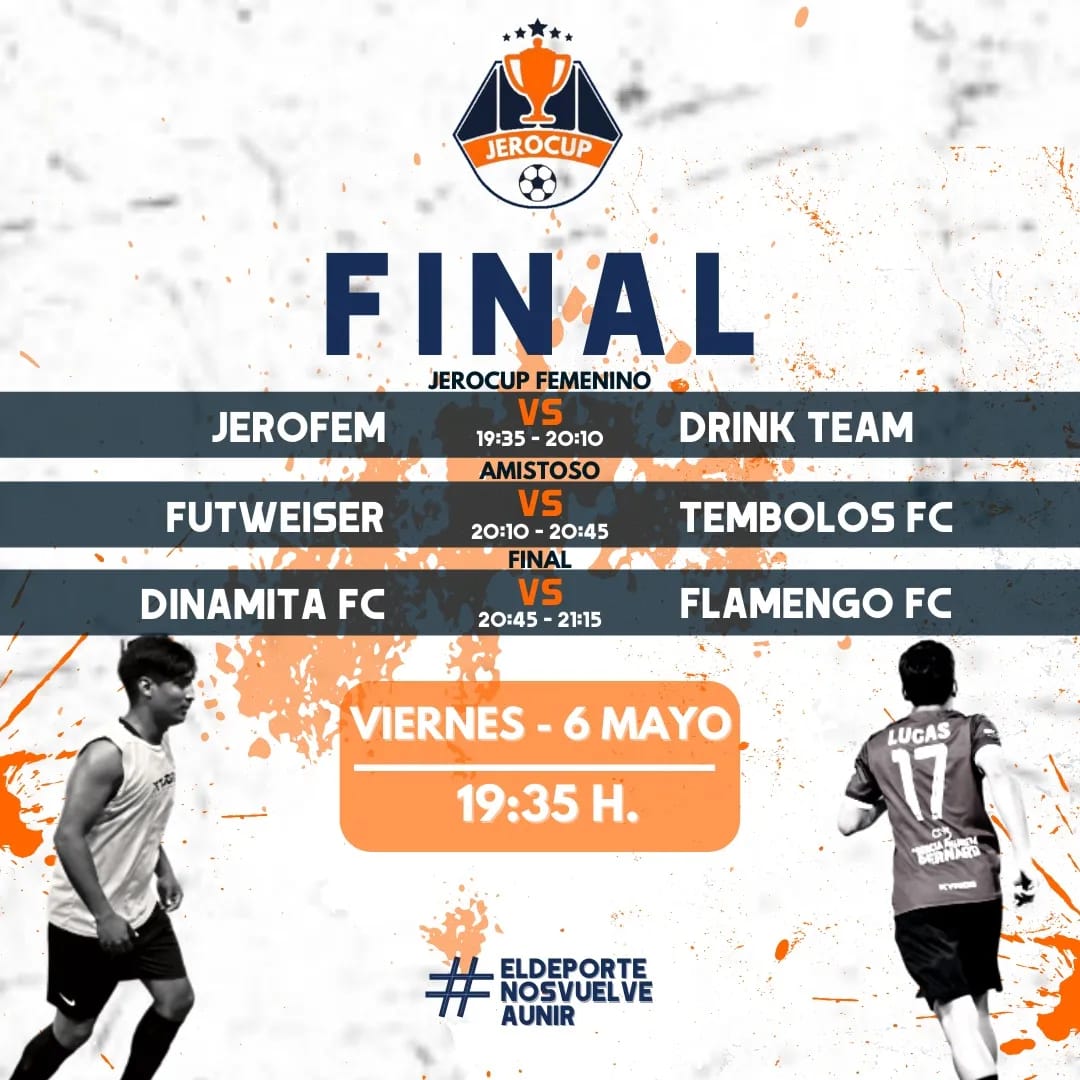 FutWeiser's tweet photo. Futweiser siempre haciendo historia, hoy toca jugar en la final 😎

Les esperamos a todos nuestros fans hoy a las 20:10 h 🥳

No te podés perder Futweiser vs Tembolos FC 🤩 https://t.co/3cC3mF9ZAH