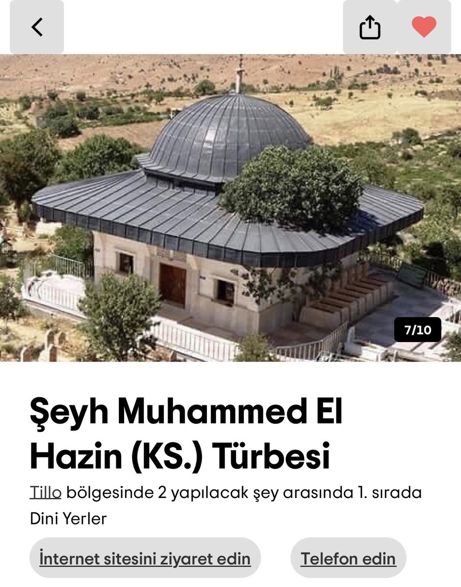 B A Ş A R D I K😉

🕌Şeyh Muhammed El Hazin Türbesi’ni nihayet <a href="/Tripadvisor/">Tripadvisor</a>’a eklettik.

#Siirt’te gezilip görülmesi gereken tarihi ve kültürel değerlerin dijital ortamda daha görünür ve erişilebilir olmasını tanınabilirlik açısından değerli buluyorum. 👇

tripadvisor.com.tr/Attraction_Rev…