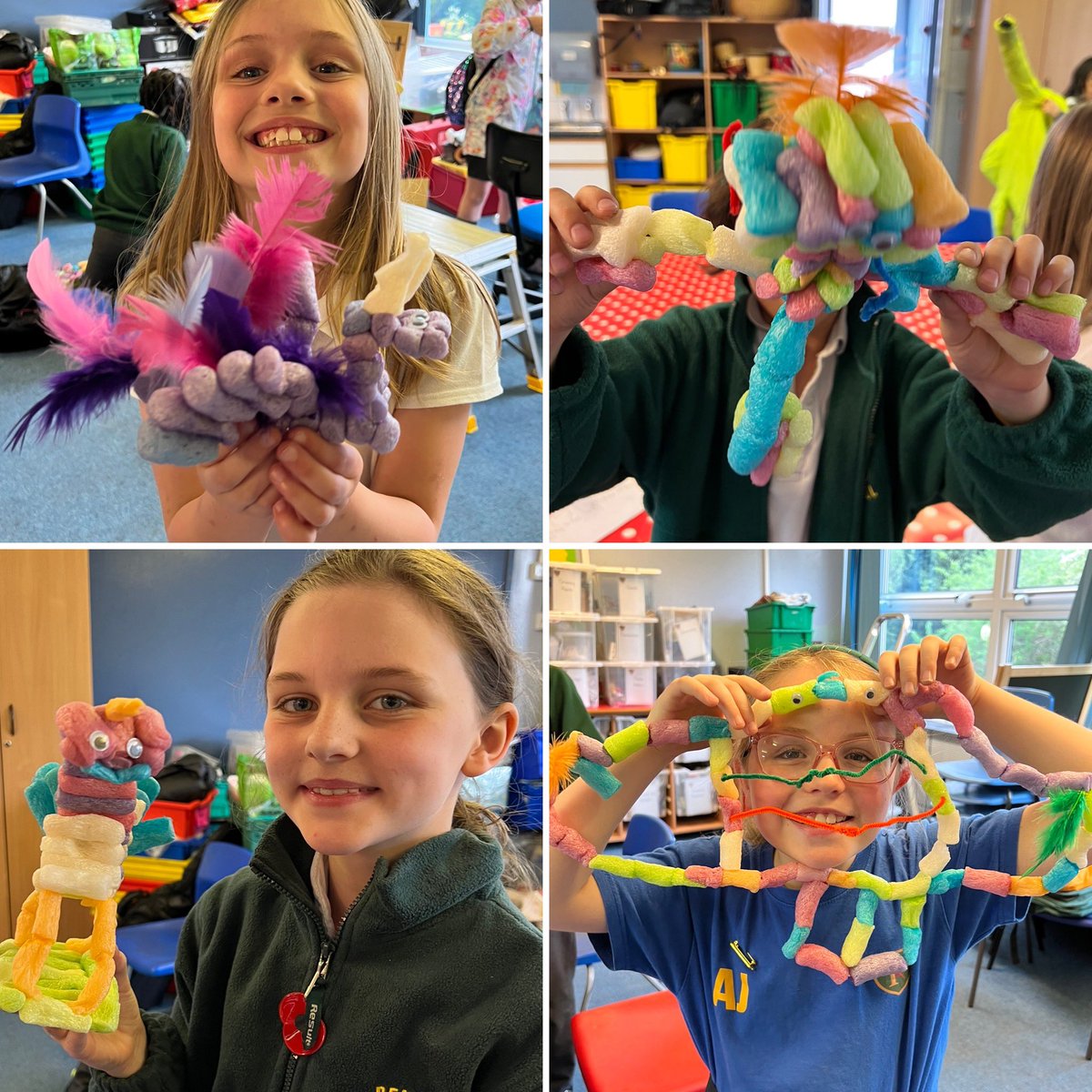 makers_n_movers's tweet photo. A lovely end to the week @pennsprimary with KS2
This week their journey “Around the World” explored Mexican albrijes, creating their own fantasy animals made up from different parts of different animals
#createclub #afterschoolclub #ExtraCurricular #creativekids https://t.co/TYRquHQyf8