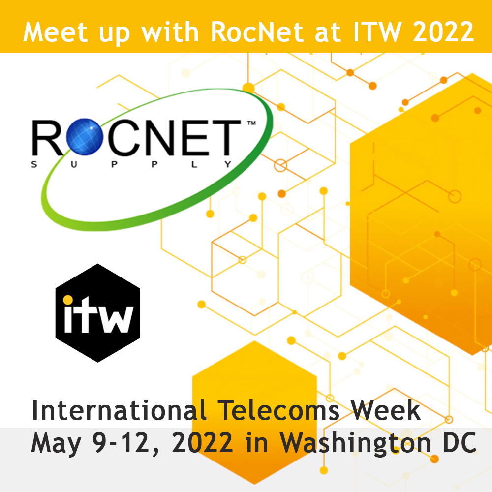 RocnetSupply's tweet photo. International Telecoms Week  is May 9-12, 2022 in Washington DC and RocNet will be there!  #internationaltelecom #internationaltelecomweek #internationaltelecomsweek #internationaltelecommunication #rocnet #telecommunications #telecom https://t.co/7RSSoFn7Ak