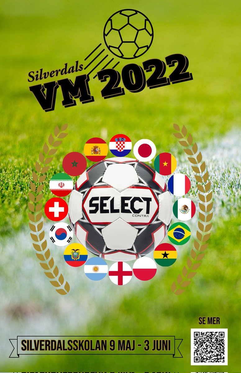 På måndag börjar det! 16 länder som ska kämpa i fyra grupper om att vinna Silverdals VM 2022. Spänningen stiger! #Skola #Fritidshem #Fritids #Rastaktiviteter