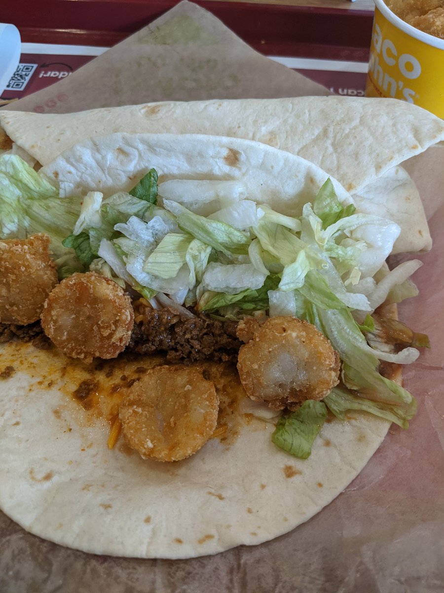 ChadBirger's tweet photo. Does anyone else put some potato oles on their softshell tacos to make mini-Meat&amp; Potato burritos? https://t.co/H2FRHXJNbr