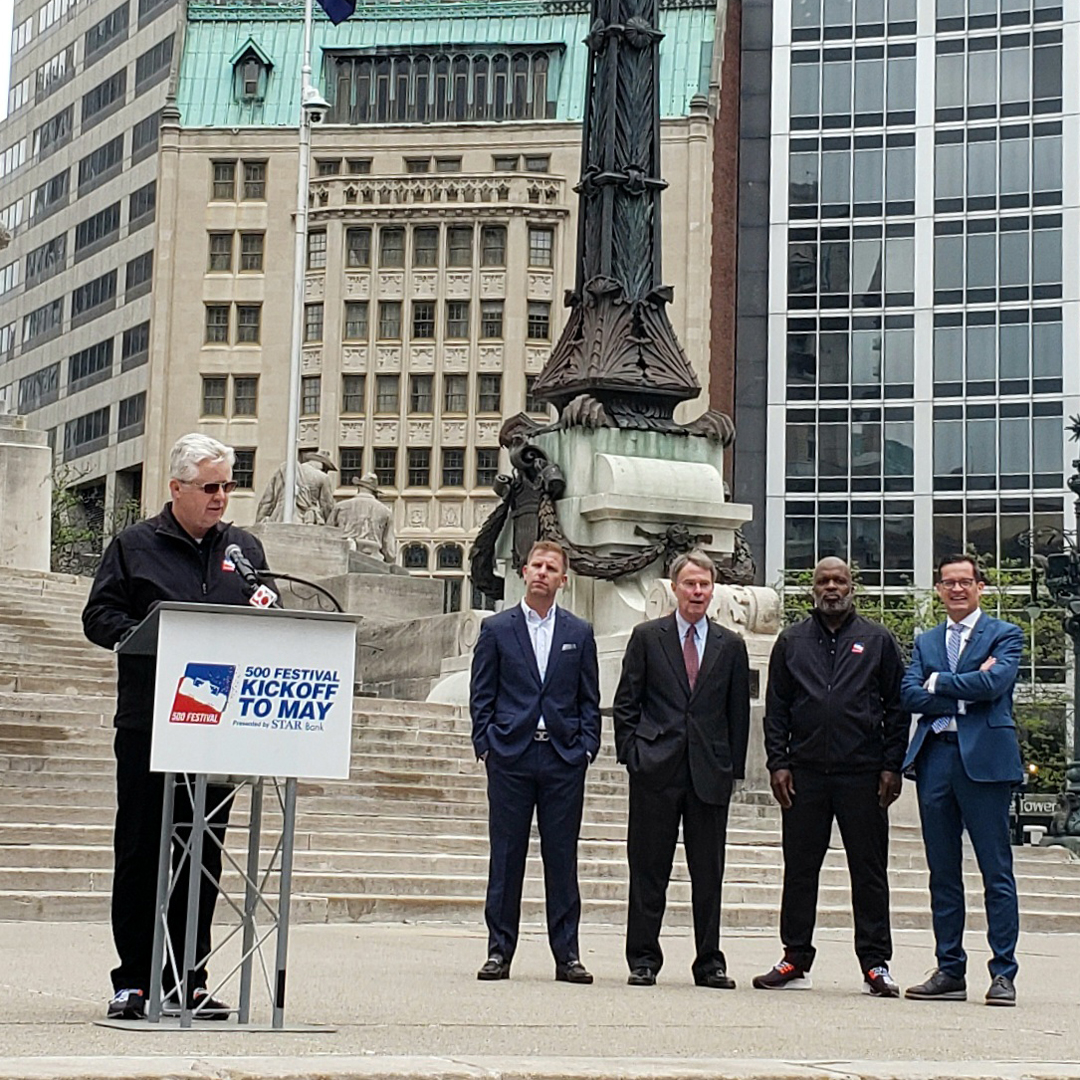 STARFinancial's tweet photo. Each year gets better and better! Thrilled to partner with the @500Festival in sponsorship of the 2022 Kickoff to May event on Monument Circle. Thank you to our distinguished guests and everyone who contributed to a wonderful day! #MayKickoff https://t.co/wjudd7ROqe