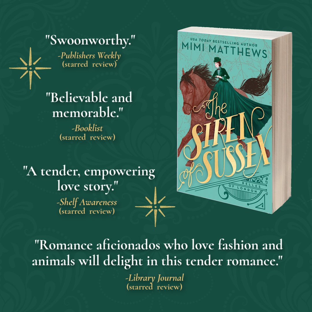 Need something to read this weekend? The Siren of Sussex is perfect for anyone who loves romance, fashion, daring women, strong female friendships, and the partnership between a gifted rider and her horse! 🐎 penguinrandomhouse.com/books/675739/t… #Victorian #histfic