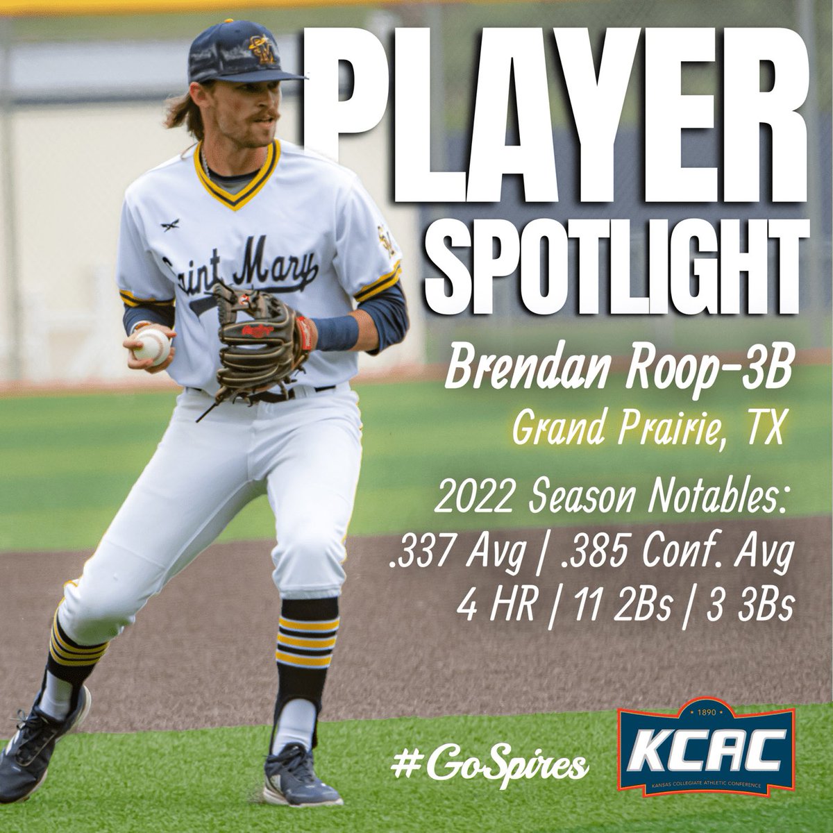 Brendan Roop put together a terrific year at the plate during the 2022 season. He will be heading into his senior year for the Spires

#GoSpires