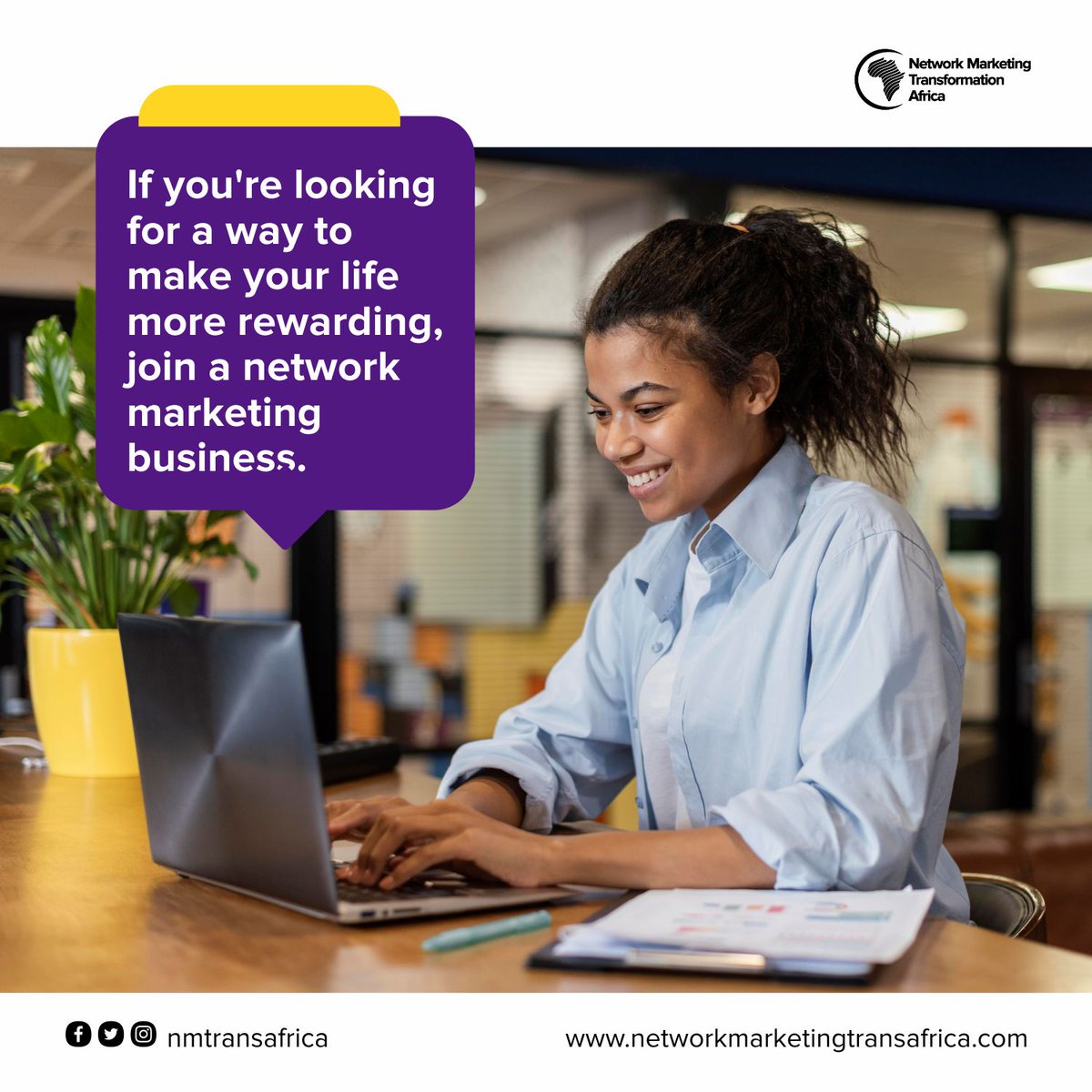 nmtransafrica's tweet photo. Click the link on our bio to get started ✅
#NETWORKMARKETING 
#NetworkMarketingSuccess 
#networking #Lagos #Greatbusiness https://t.co/kJ4BJEnon3