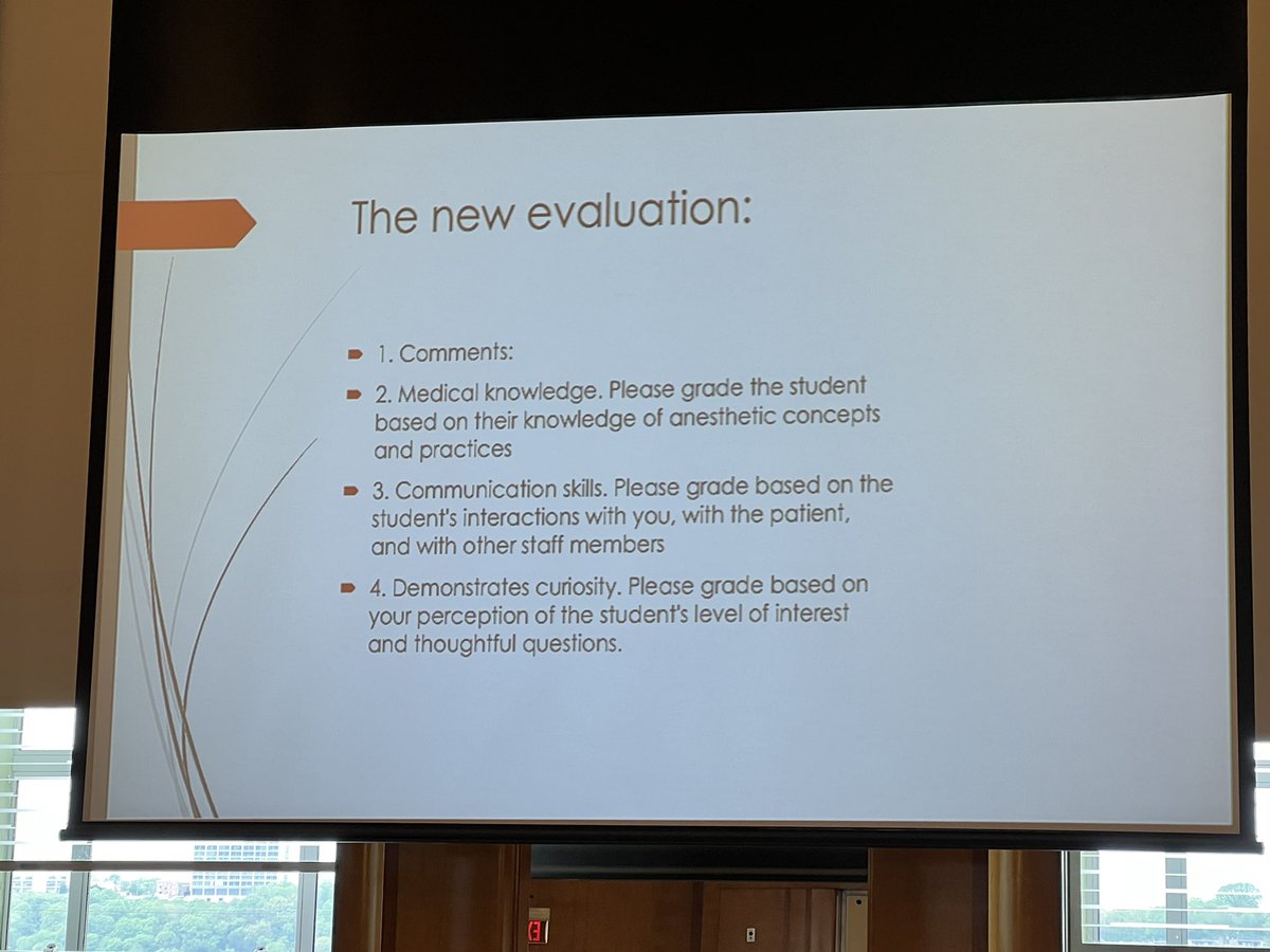 ledje's tweet photo. Dr.Crowe on assessment forms for medical students: comments first then 3 questions @UCincyMedicine @uc_health #ucgmeBootcamp @BusymomJen https://t.co/WFJk4vOwKl