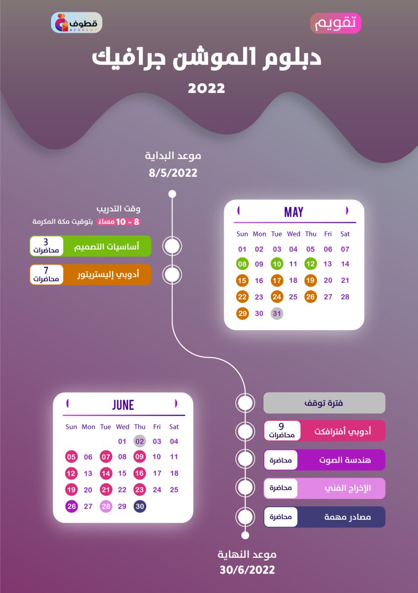 تريد دخول سوق  #الموشن_جرافيك ؟

تنطلق الحافلة 🚌
يوم الاحد 8/5/2022
الساعة  ٨ مساء

هذه الرحلة رقم 1...