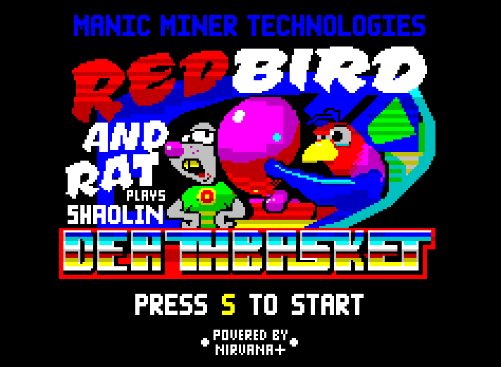 fabiodidone's tweet photo. RedBird and Rat Plays Shaolins Death Basket   Minertech © 2022 p/ ZX Spectrum48K https://t.co/TpNZGE9GhO © 2022 🕹️ 👾 #Speccy #Sinclair #ZXSpectrum #ZXSpectrum48K #ZXSpectrum128K #Retrojuegos #homebrew #gaming #retrogaming #retrogamer #8Bit #80s #oldies #retro #video https://t.co/Dp4lV3F5kk
