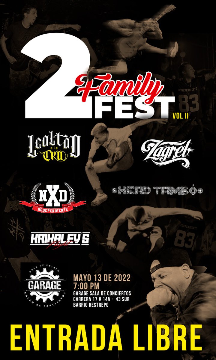 Viernes 13 de mayo vamos a tocar en este tremendo fiestón hardcore. Caigan! Entrada gratis!