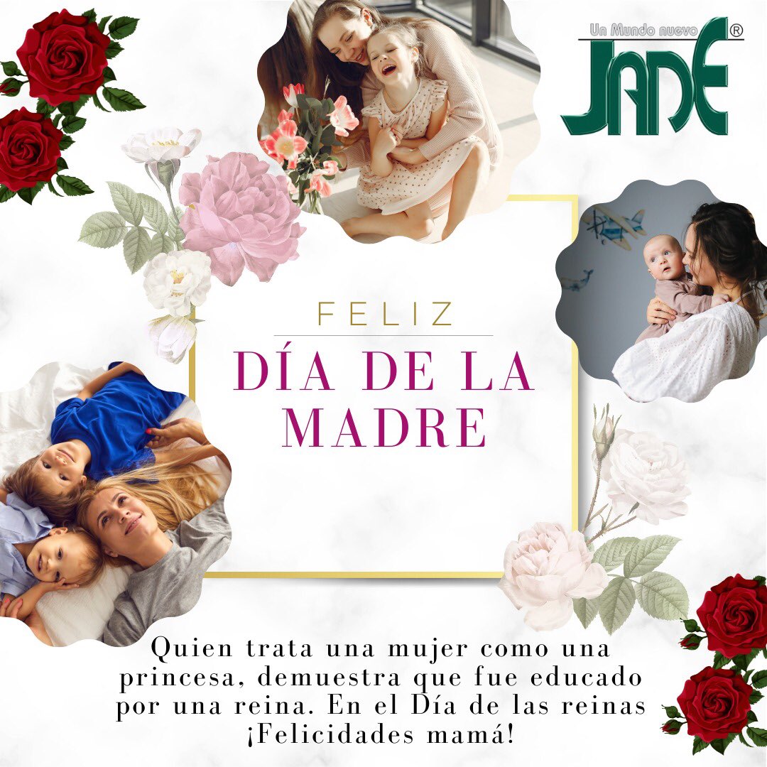 jadeenlinea's tweet photo. Feliz día de la Madre🌹🎉 

#felizdiadelasmadres #díaespecial #amor #felicidad #jadevenezuela #jadeenlinea https://t.co/j1Zc8Rax0u