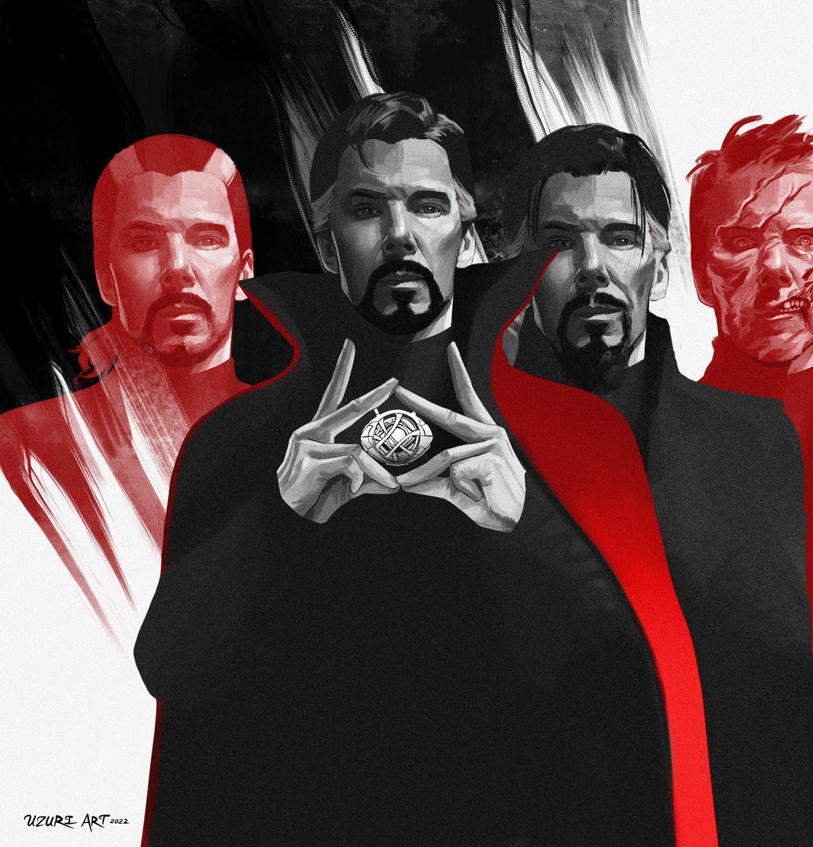 uzuriartonline's tweet photo. #DoctorStrange is indeed madness! Of course I had to illustrate a piece inspired by the film. This piece was an absolute blast!

#fanart #digitalart https://t.co/jjrysAYFWJ