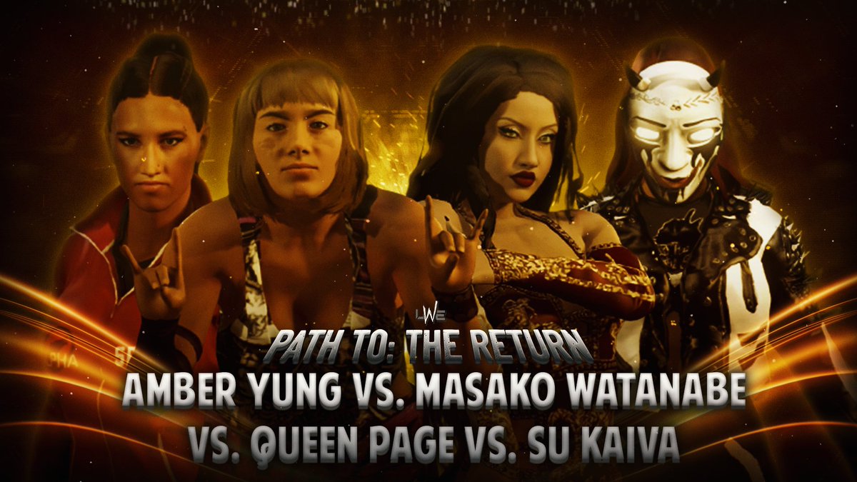 LWETigerG's tweet photo. Four of the biggest signees in LWE join the fray, as @ko_bombshell , @MadDogMasako , @QueenofCAWC , &amp; @TheJoshiJinn make their LWE Debuts in a fatal four way!

Who will walk out with their hand raised high?
Show goes live Sat. at 6:45 on https://t.co/wOY6BuHqAc !

#LWEUniverse https://t.co/g6j8JC3d3M