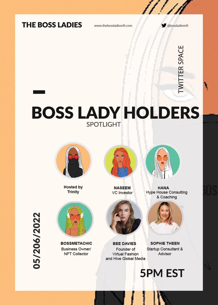 Today's space is dedicated to our amazing Boss Lady Holders✨ Tune in to hear about their stories and journey.
Set your reminders!
x.com/i/spaces/1DXxy…

#womeninweb3