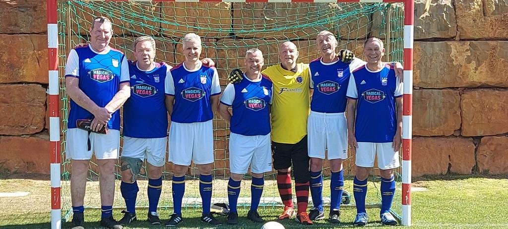 Ipswich Walking FC over 60's 
3 games in Portugal.  3 wins, 8 scored 0 conceeded against 2 Portugal sides &amp; 1 from Belgium