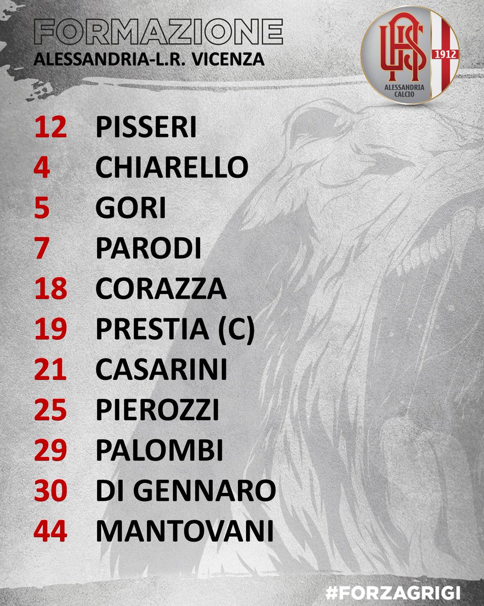 usalessandria's tweet photo. NOI SCENDIAMO IN CAMPO COSI'! 🔥🔥🔥
IL NOSTRO 1️⃣1️⃣ PER #ALEVIC!
A disp.: 1 Crisanto, 22 Cerofolini, 3 Coccolo, 6 Ba, 8 Lunetta, 10 Marconi, 13 Benedetti, 15 Ariaudo, 16 Fabbrini, 17 Mustacchio, 23 Barillà, 62 Milanese. All. Sig. @MorenoLongo. https://t.co/Rana7S9vQ0
