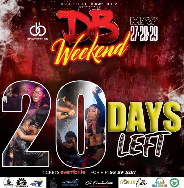 DjakoutB's tweet photo. 20 days left get y’all ticket now 

https://t.co/VGydiYZxk6 https://t.co/0qJK669Pqm