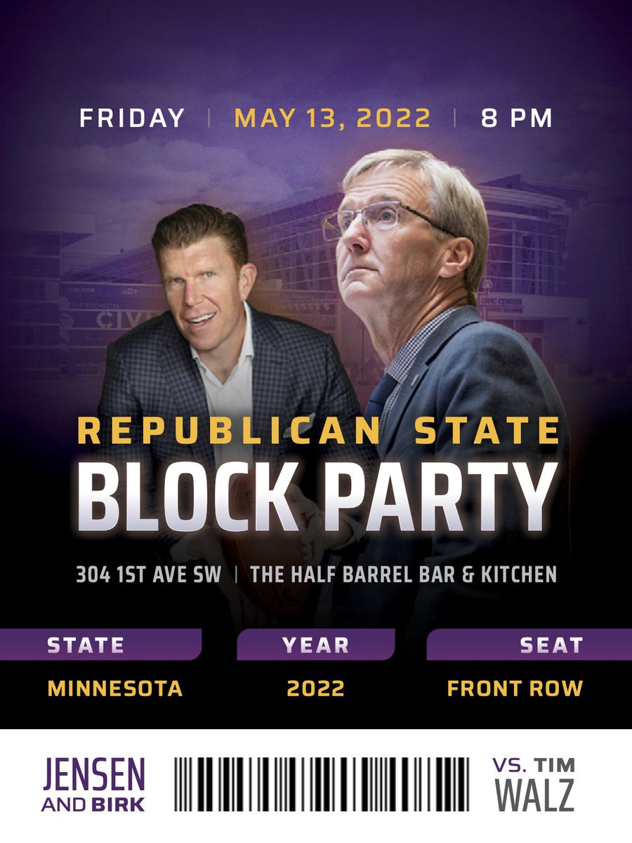drscottjensen's tweet photo. Going to the State Convention? Just hanging out near Rochester?
Join our campaign for an awesome block party. Let's meet like-minded conservatives and celebrate the opportunity ahead! @BirkMatt and I can't wait to see you:
https://t.co/L981M9QYnW https://t.co/4PsgEvDKHx