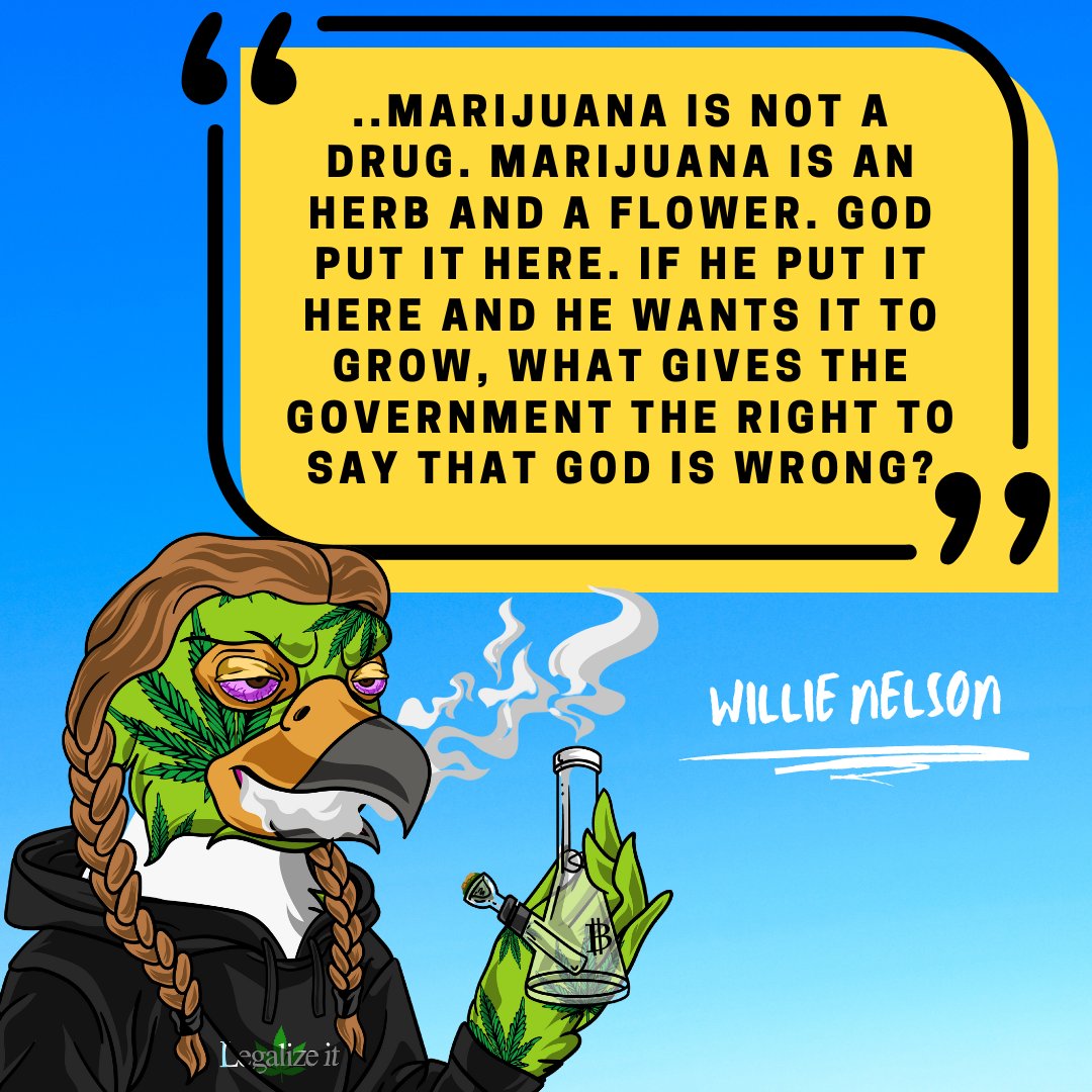 420_Falcons's tweet photo. Words of wisdom from @WillieNelson. Think we can get them to listen? #legalizeit #nfts #wedontsmokethesame #realcountry #outlawcountry https://t.co/bHd0zSm6D1