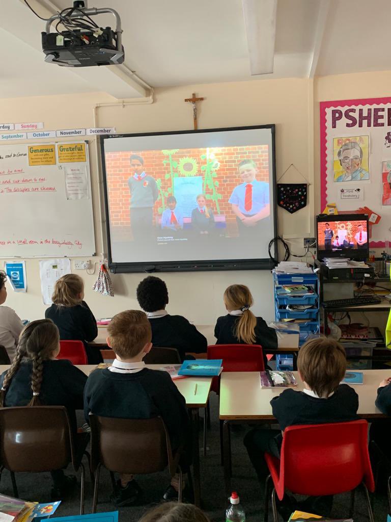 SoulsSchool's tweet photo. Year 3 enjoyed watching the CAFOD National Assembly @CAFODSchools @cafod.In their class it opened up a good discussion about the importance of not wasting food- the journey our food goes on before we get it #wastelessfood #LaudatoSi #lookafterourcommonhome https://t.co/6MMLlLsKh6